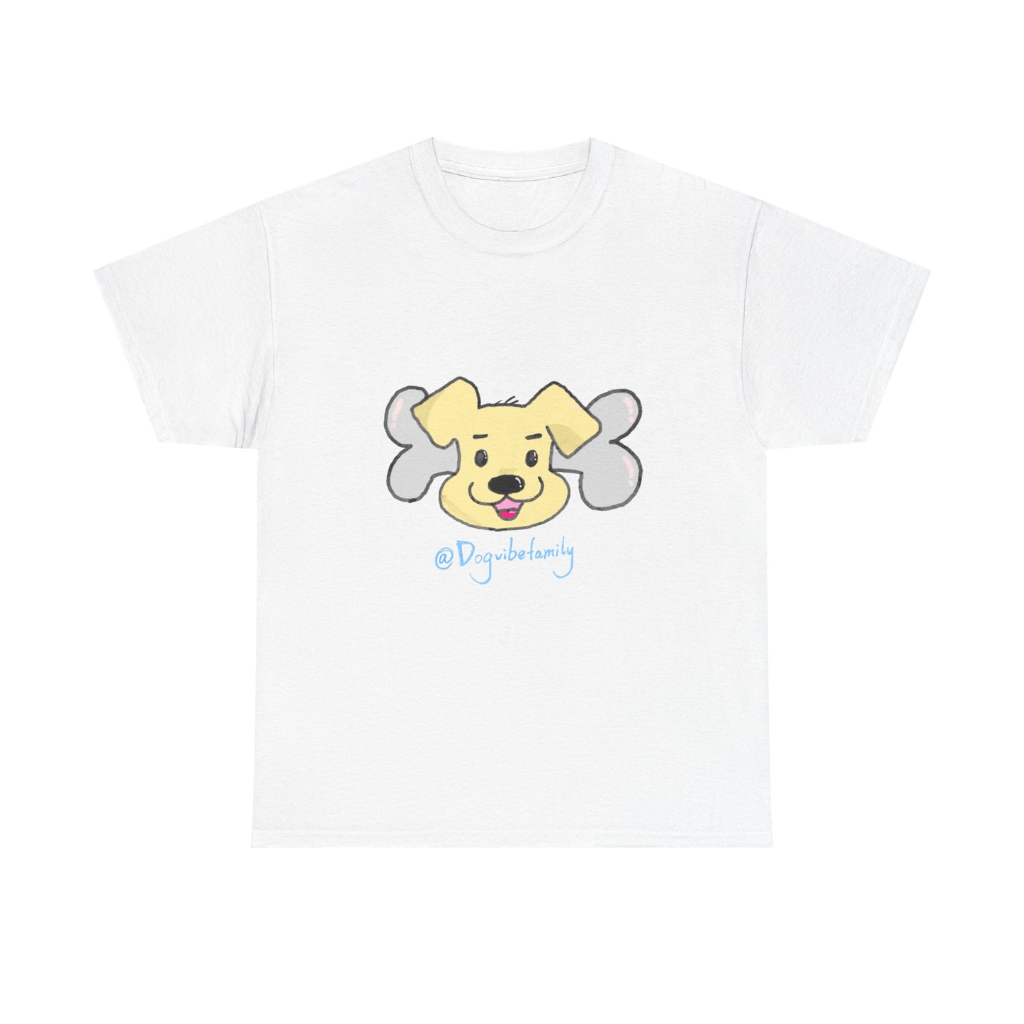 Cute Yellow Puppy Face T-Shirt - Playful Dog Mom & Dog Dad Graphic Tee