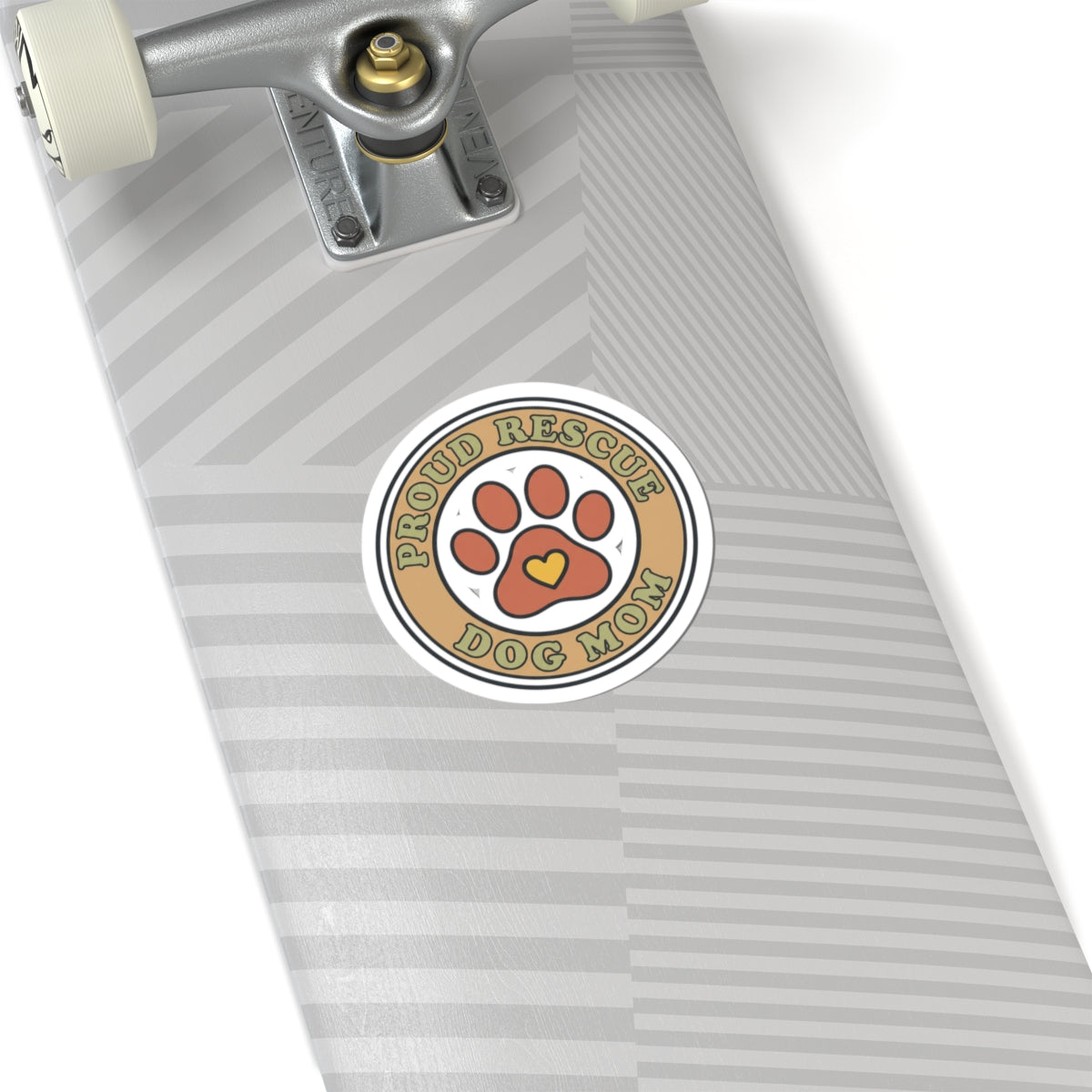 Proud Rescue Dog Mom Sticker | Rescue Pride, Fur Baby Kiss-Cut