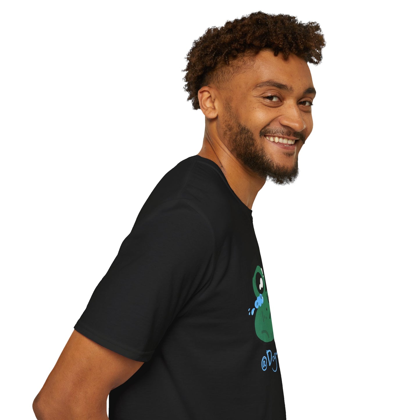Crying Frog Graphic Tee — Cute Sad Frog Illustration T-Shirt