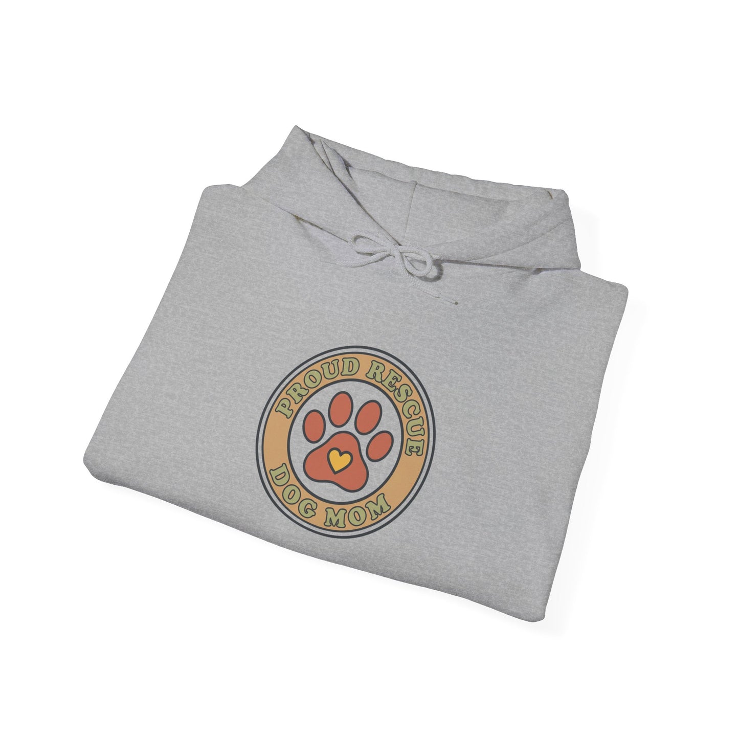 Dog Mom Paw Emblem Hoodie | dog mom, fur baby