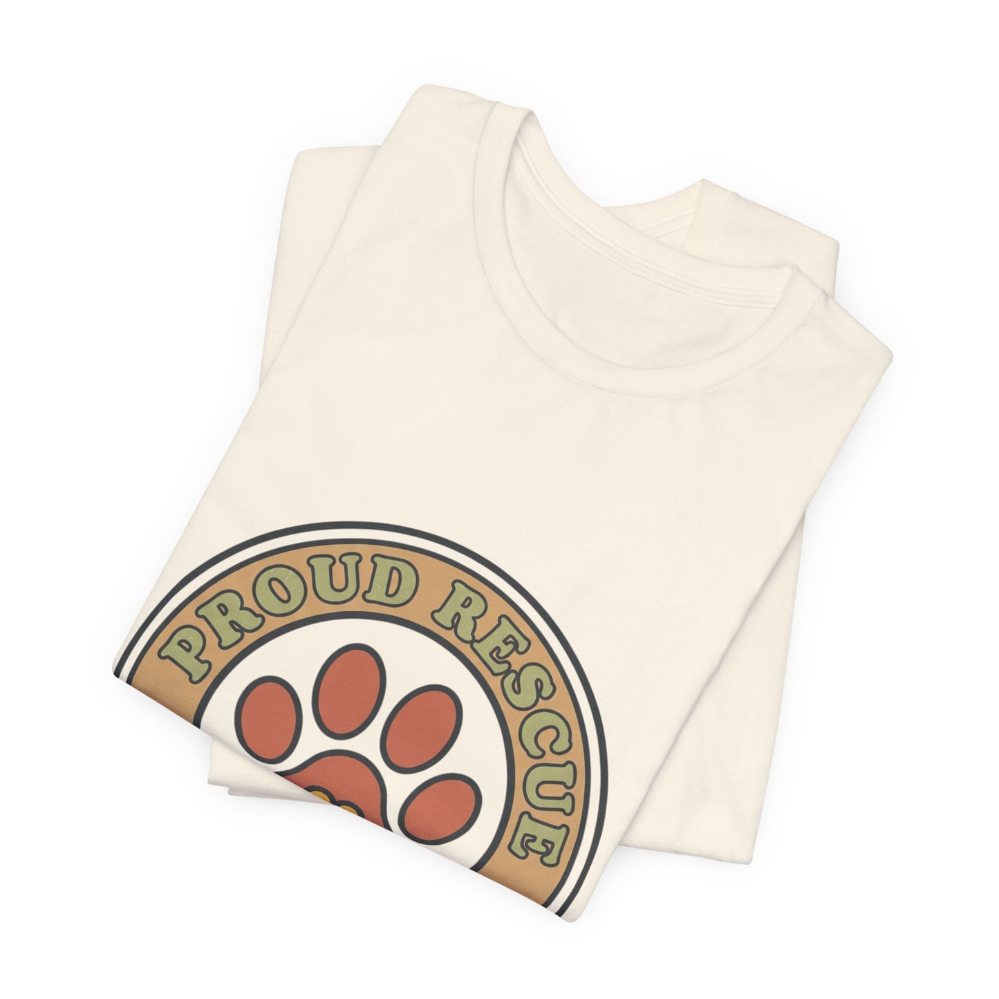 Proud Rescue Dog Mom Tee | rescue pride, fur baby