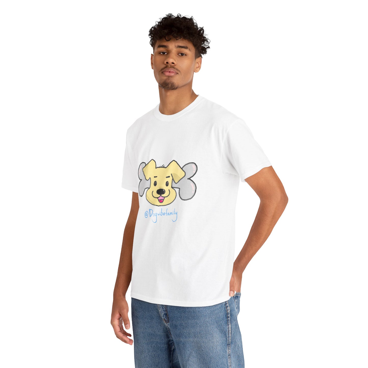 Cute Yellow Puppy Face T-Shirt - Playful Dog Mom & Dog Dad Graphic Tee