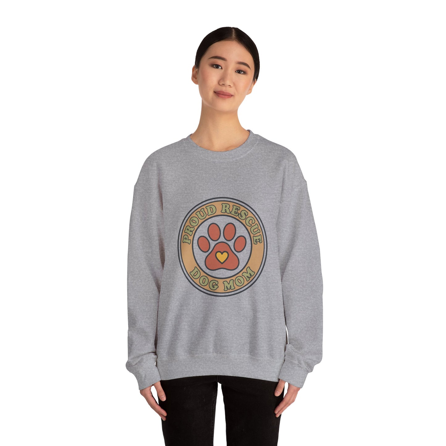 Proud Rescue Dog Mom Sweatshirt | Dog Mom, Rescue Pride
